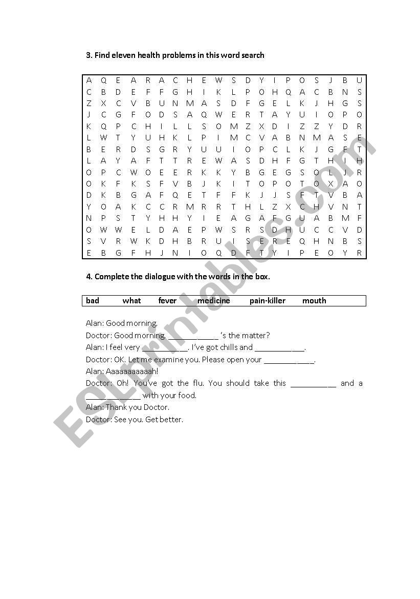 Health2 worksheet