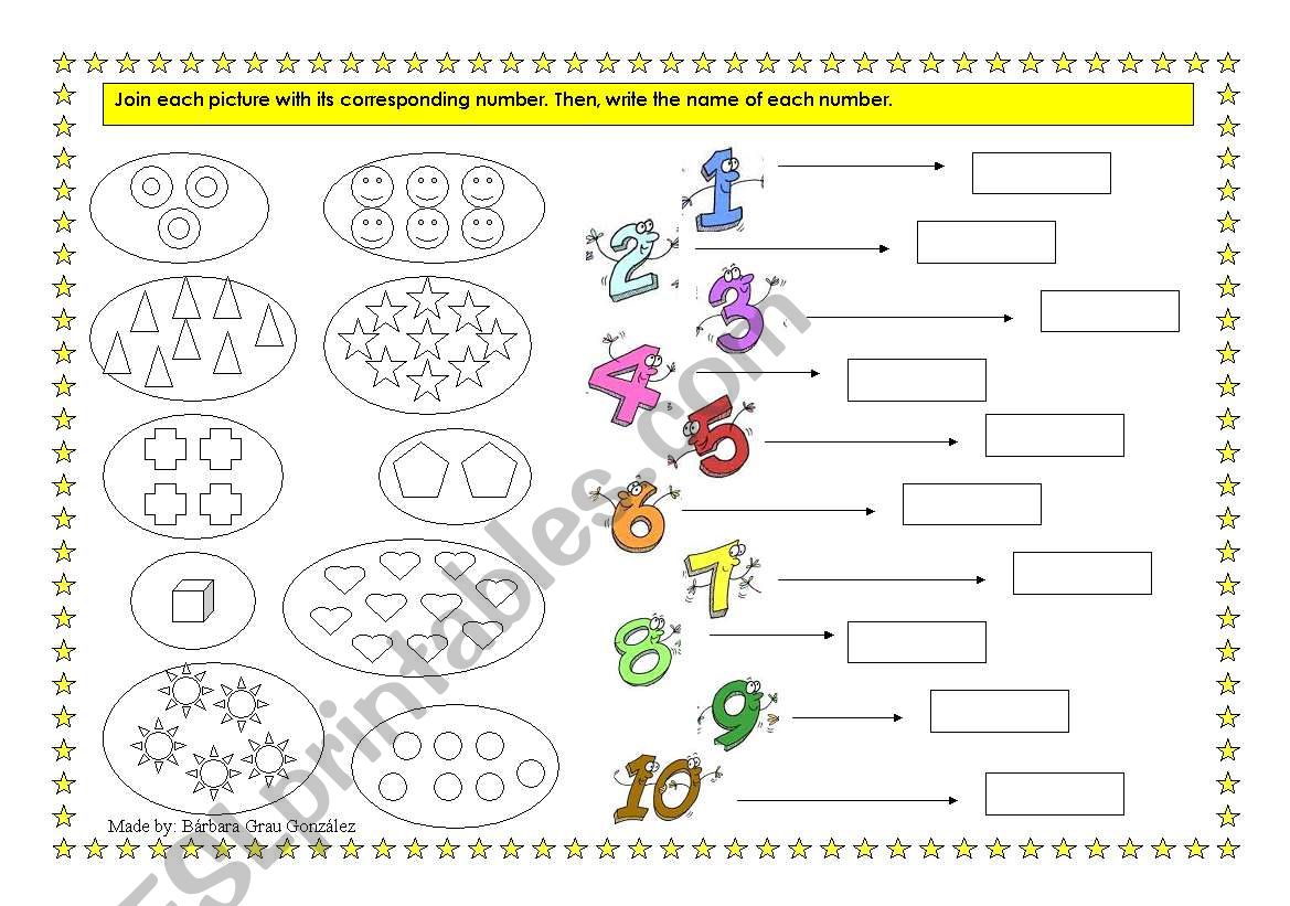 Activities with numbers (2/2) worksheet