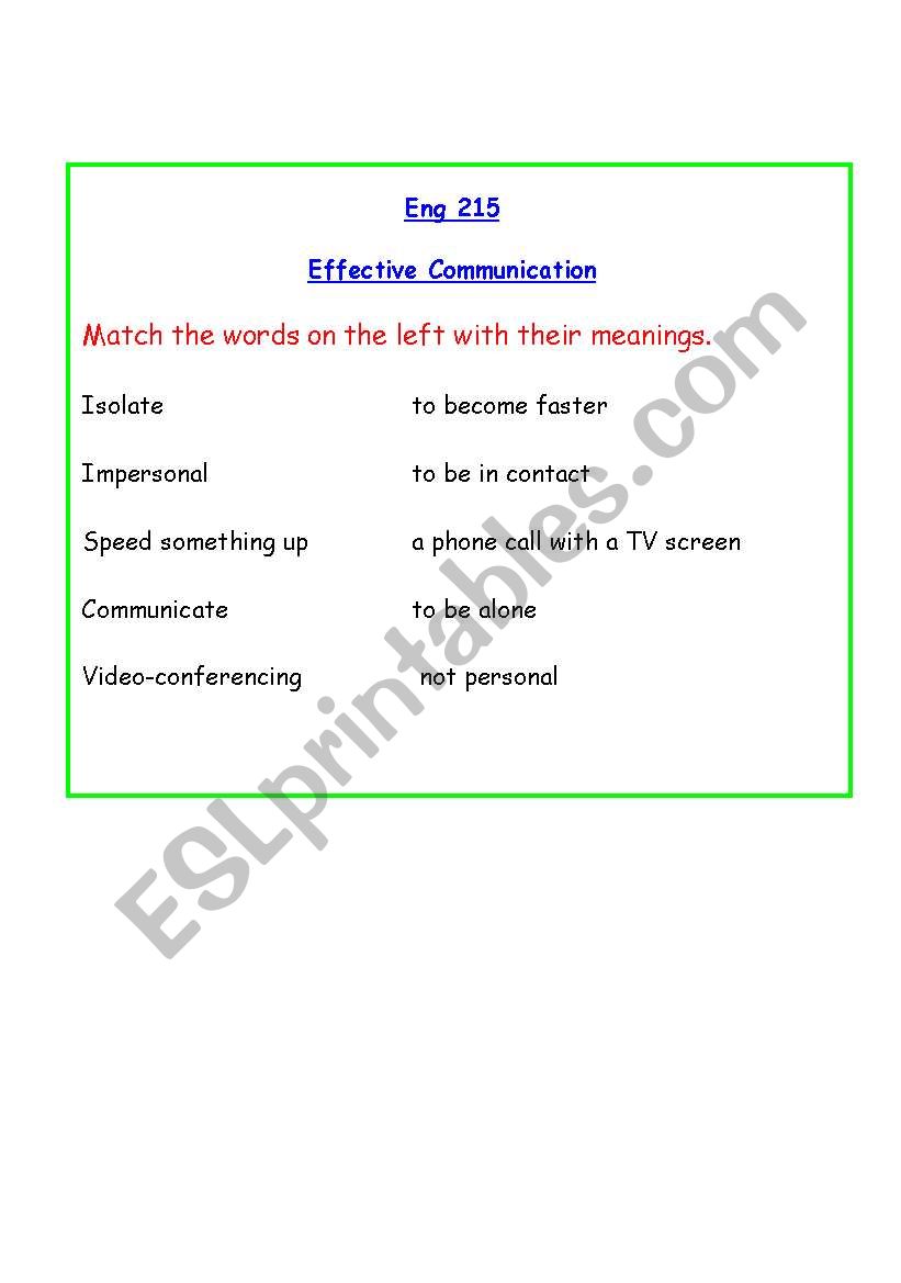 verbs of communication worksheet