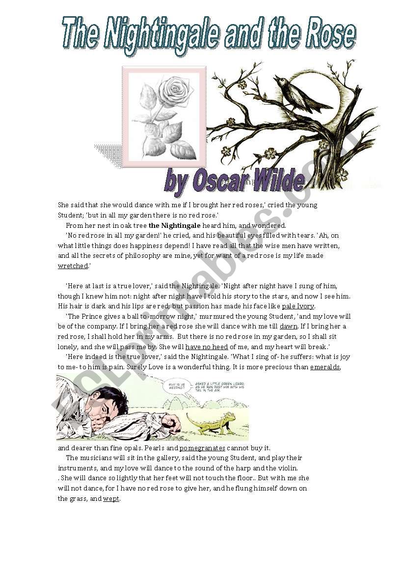 The Nightingale and the Rose by Oscar  Wilde
