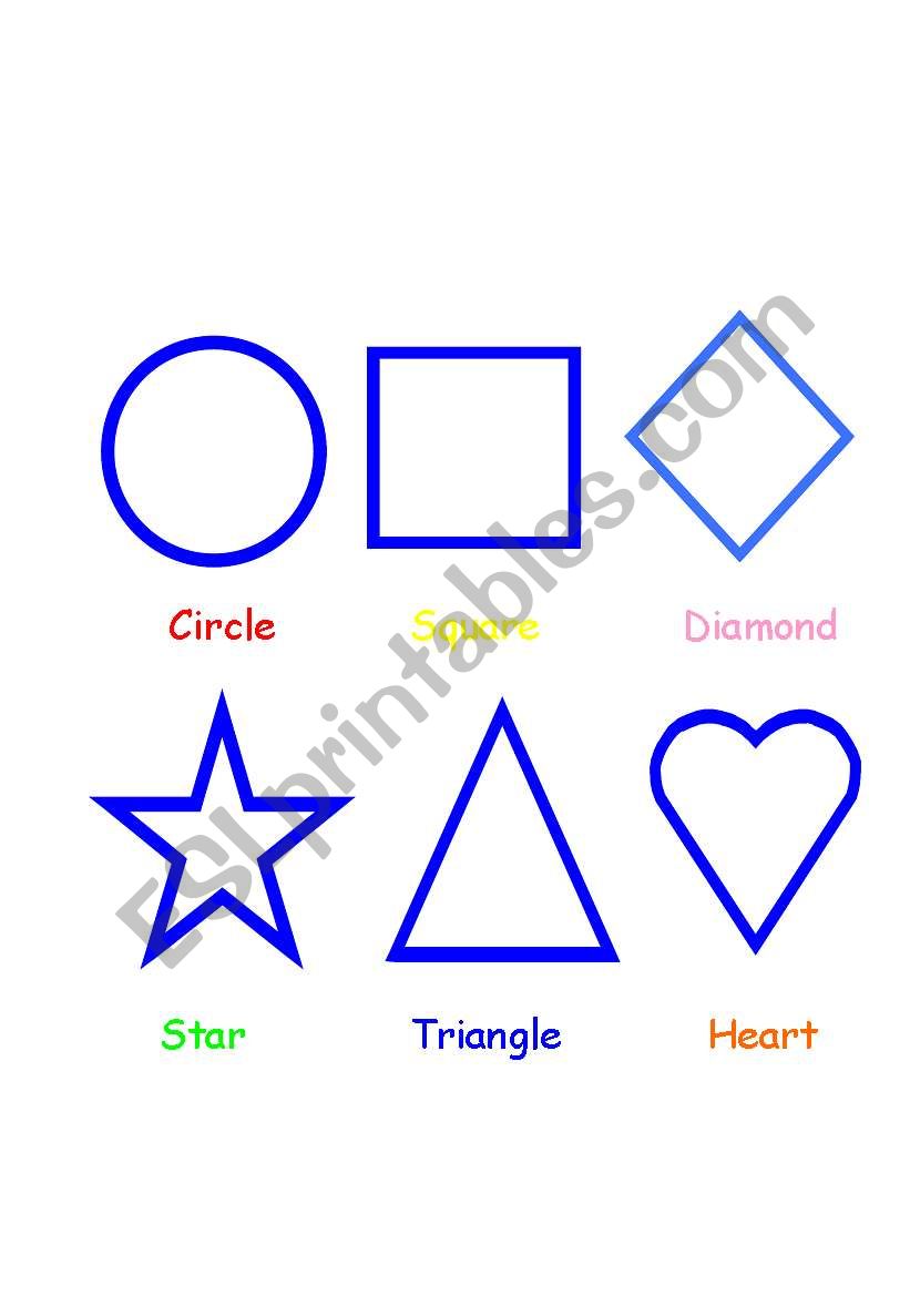 colours and shapes worksheet