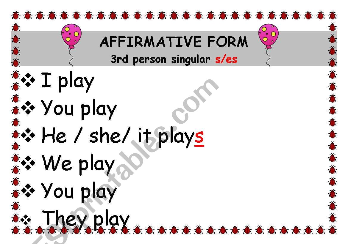 PRSENT SIMPLE TENSE ( affirmative, interrogative, negative)