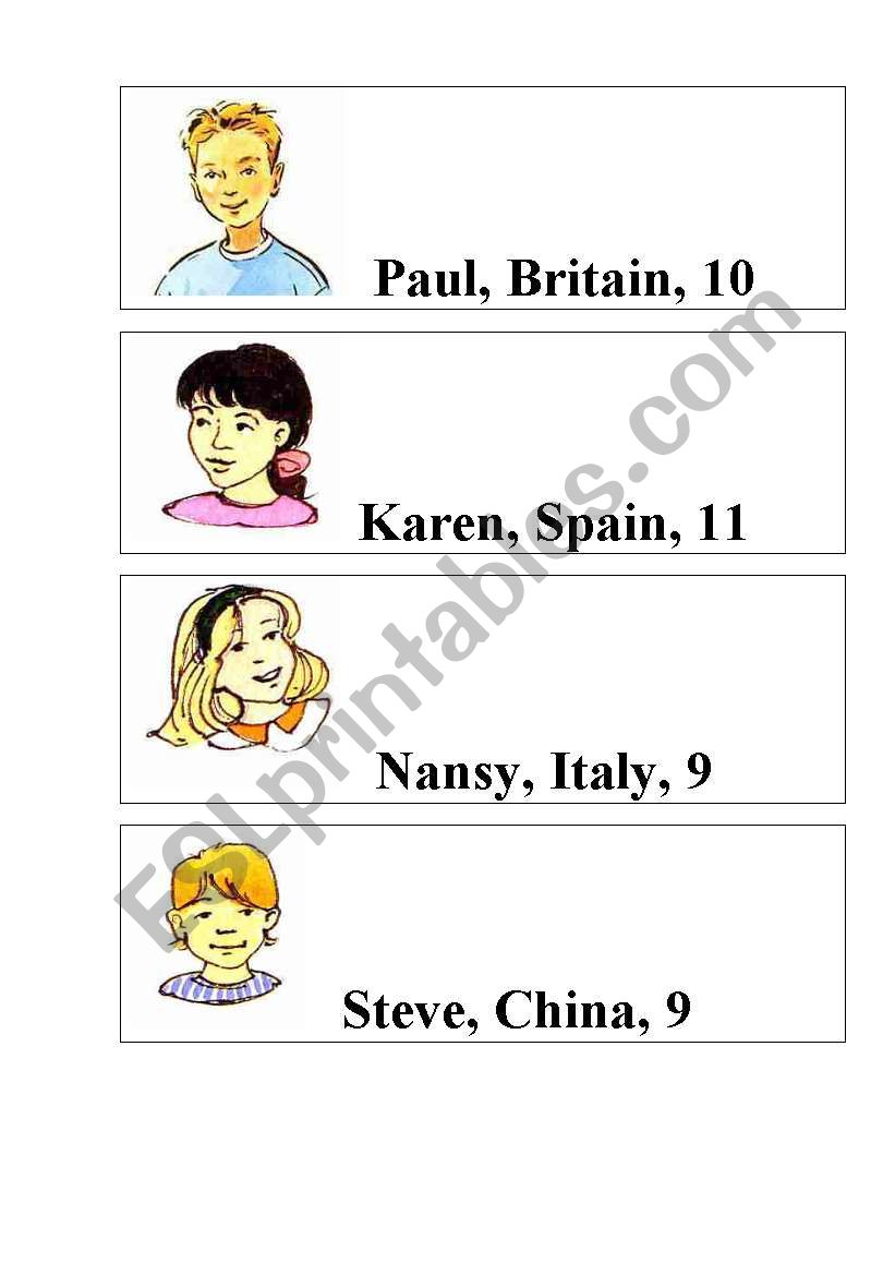 Kids flashcards (2/4) worksheet