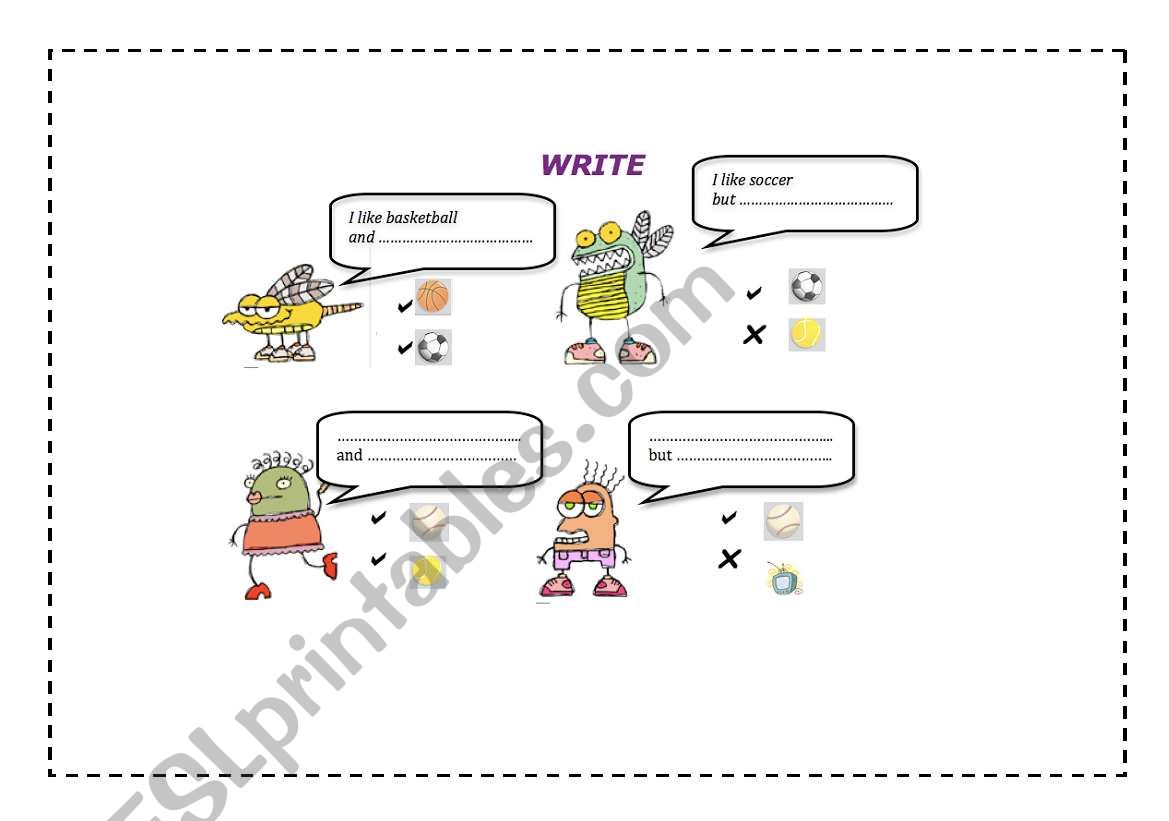 LIKES AND DISLIKES 3 worksheet