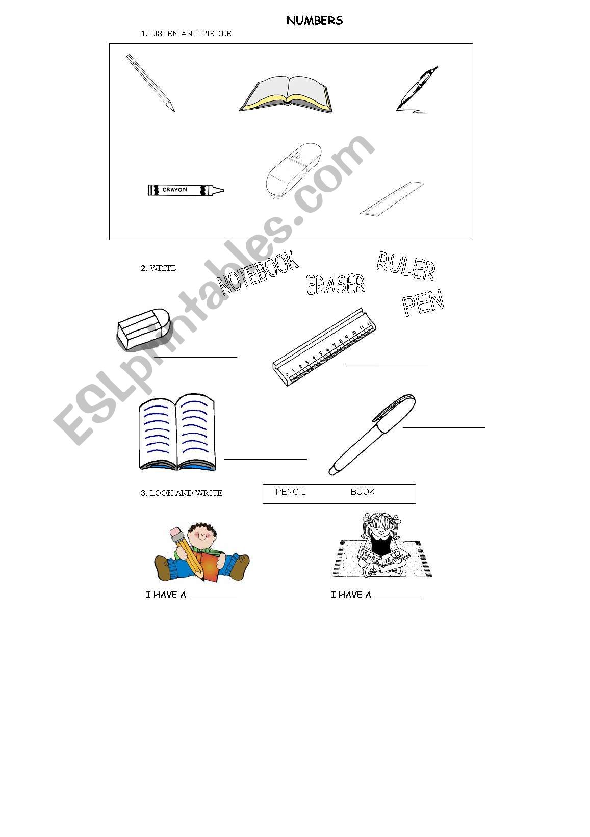 OUR CLASSROOM worksheet