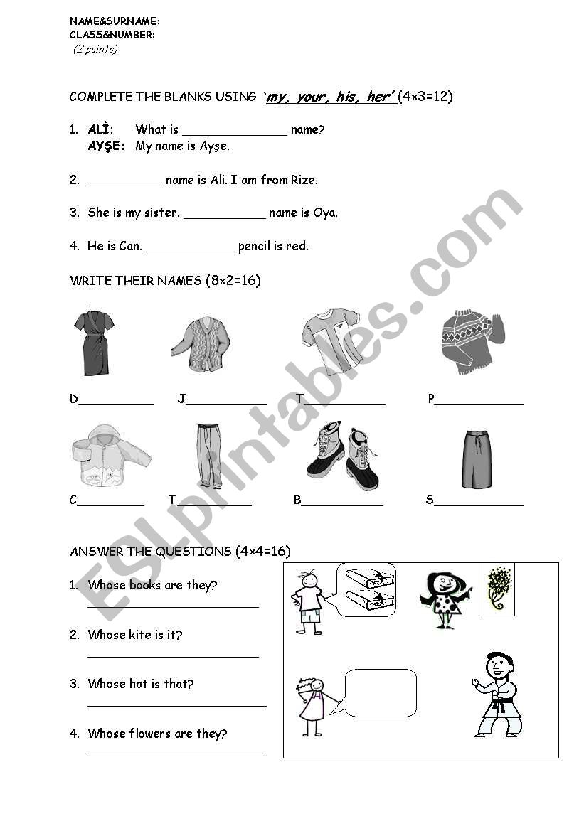 quiz for young learners worksheet