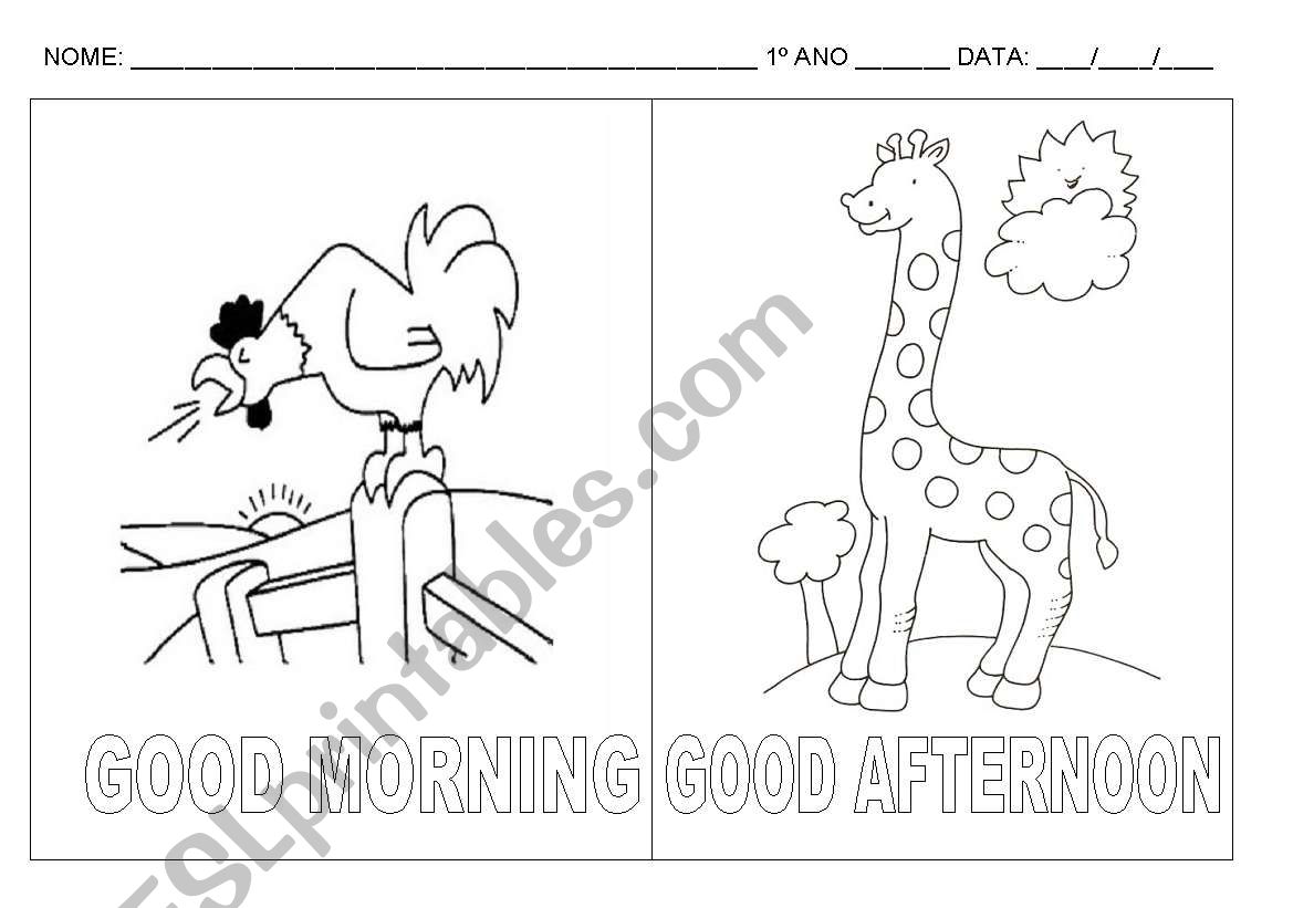 Good Morning! worksheet