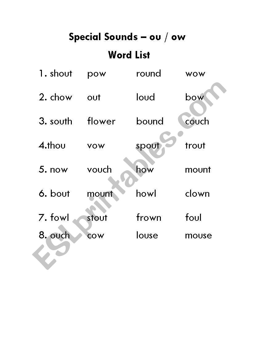 phonics worksheet