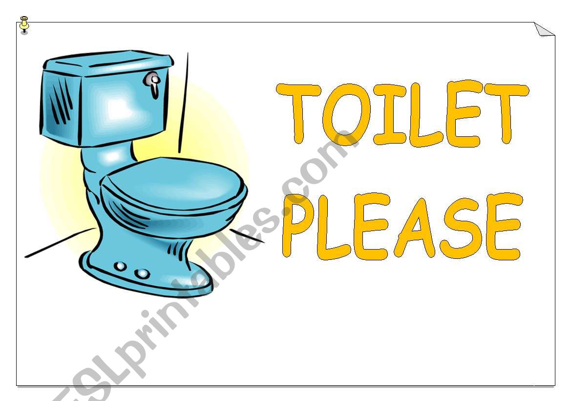 Toilet please worksheet