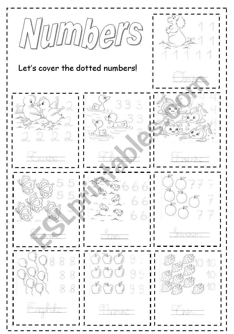 NUMBERS worksheet