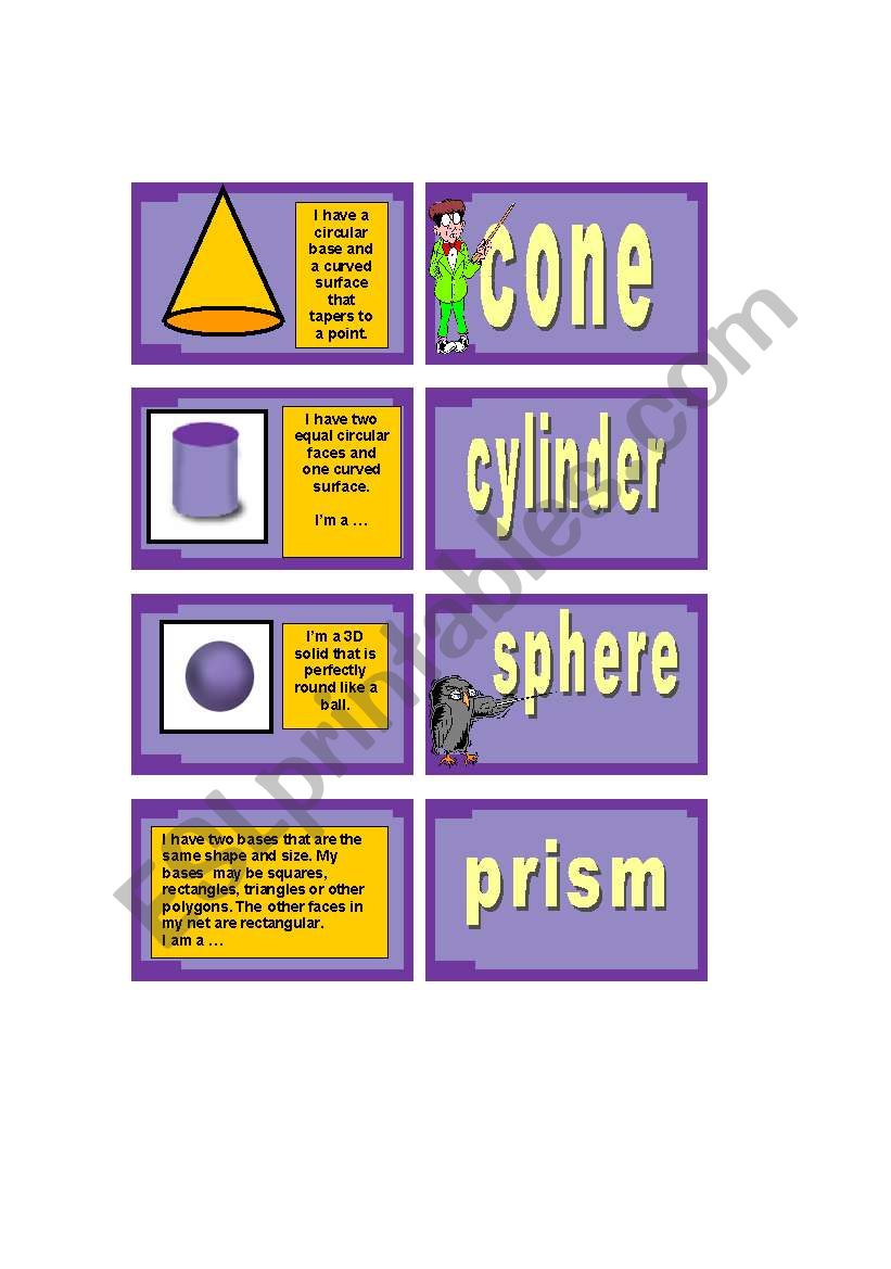 More Shapes worksheet