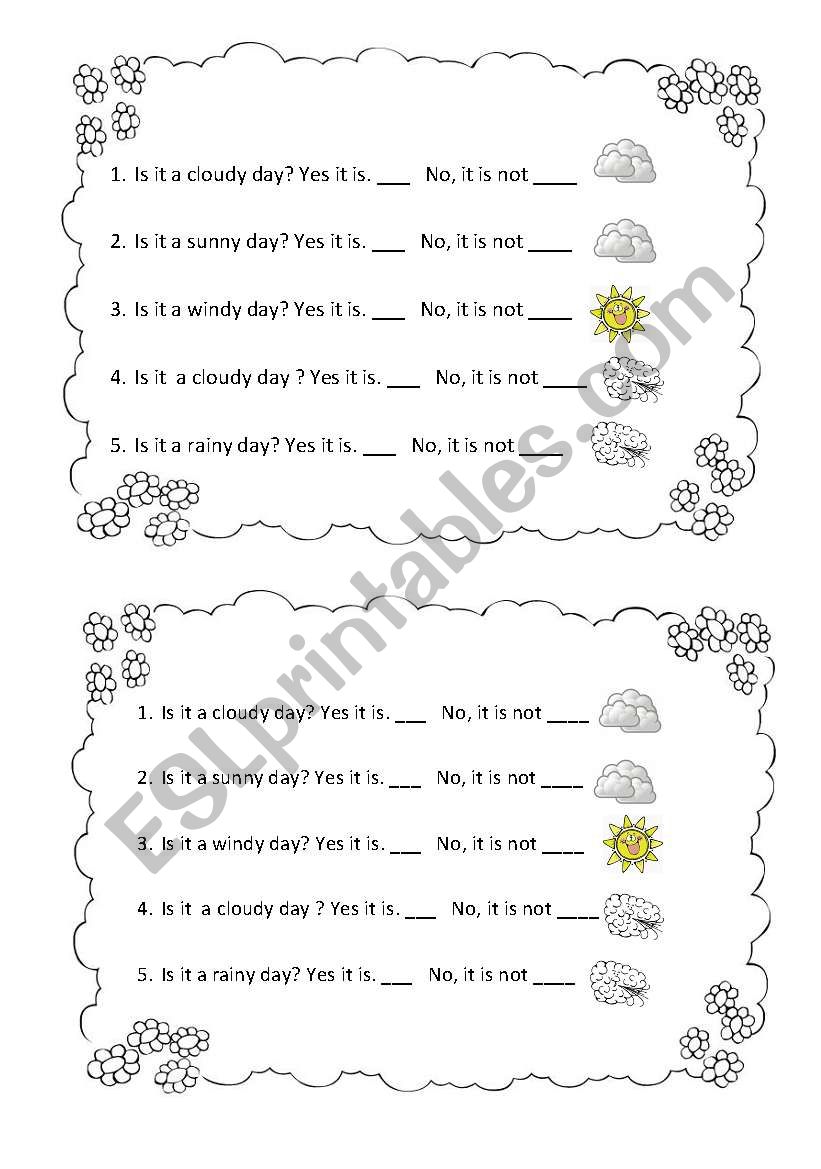 weather  worksheet