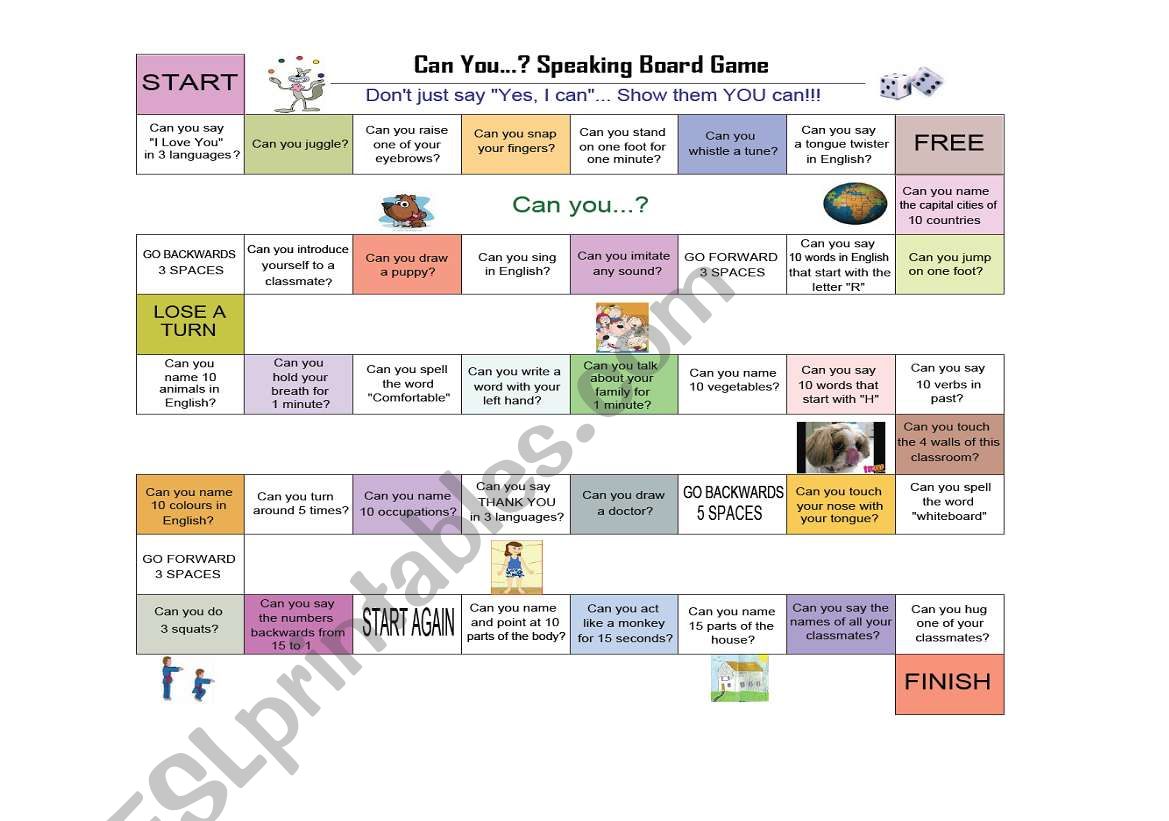 Can you...? Challenge Board Game