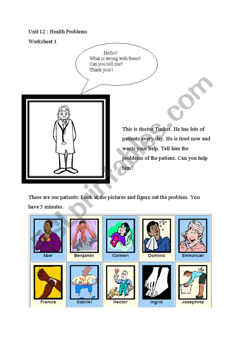 health worksheet
