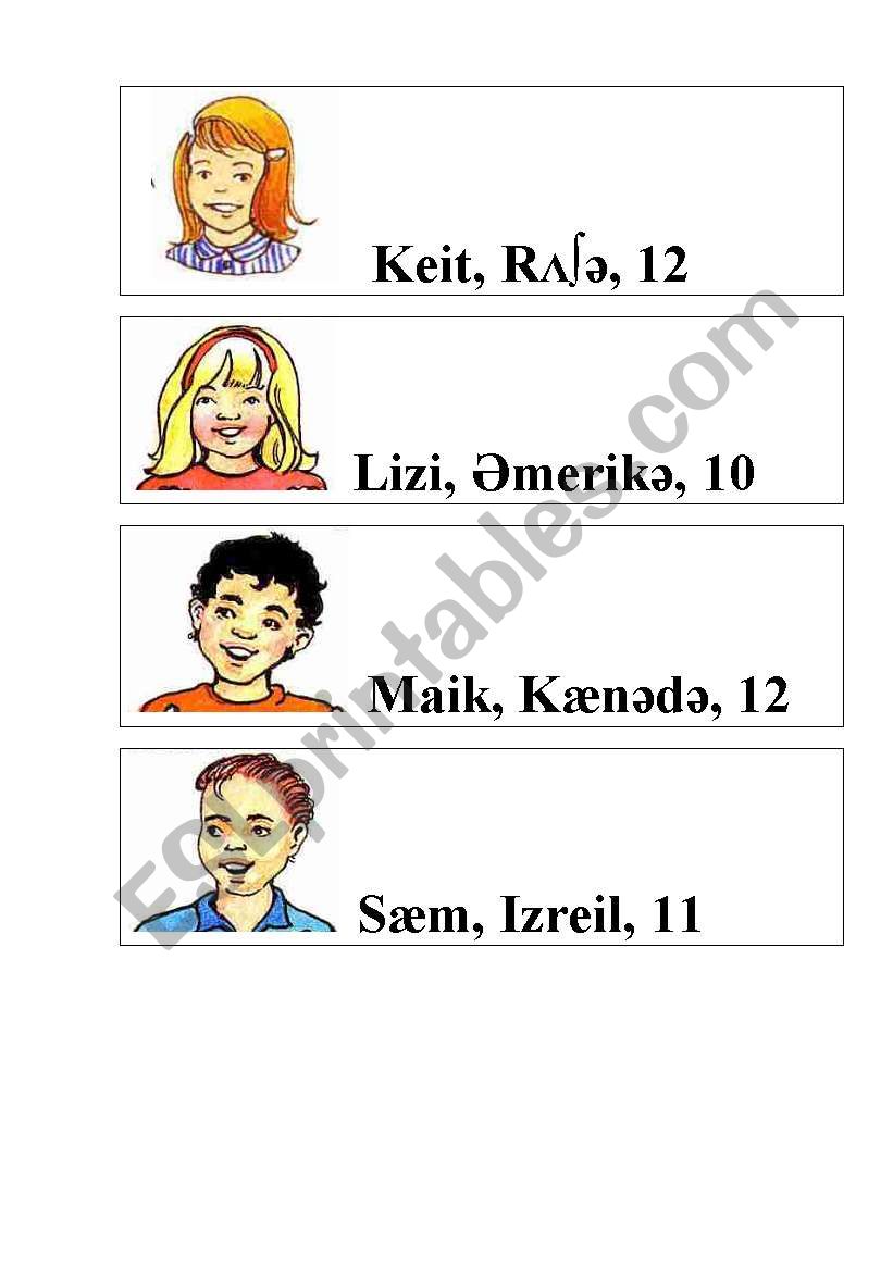 Kids flashcards (3/4) worksheet