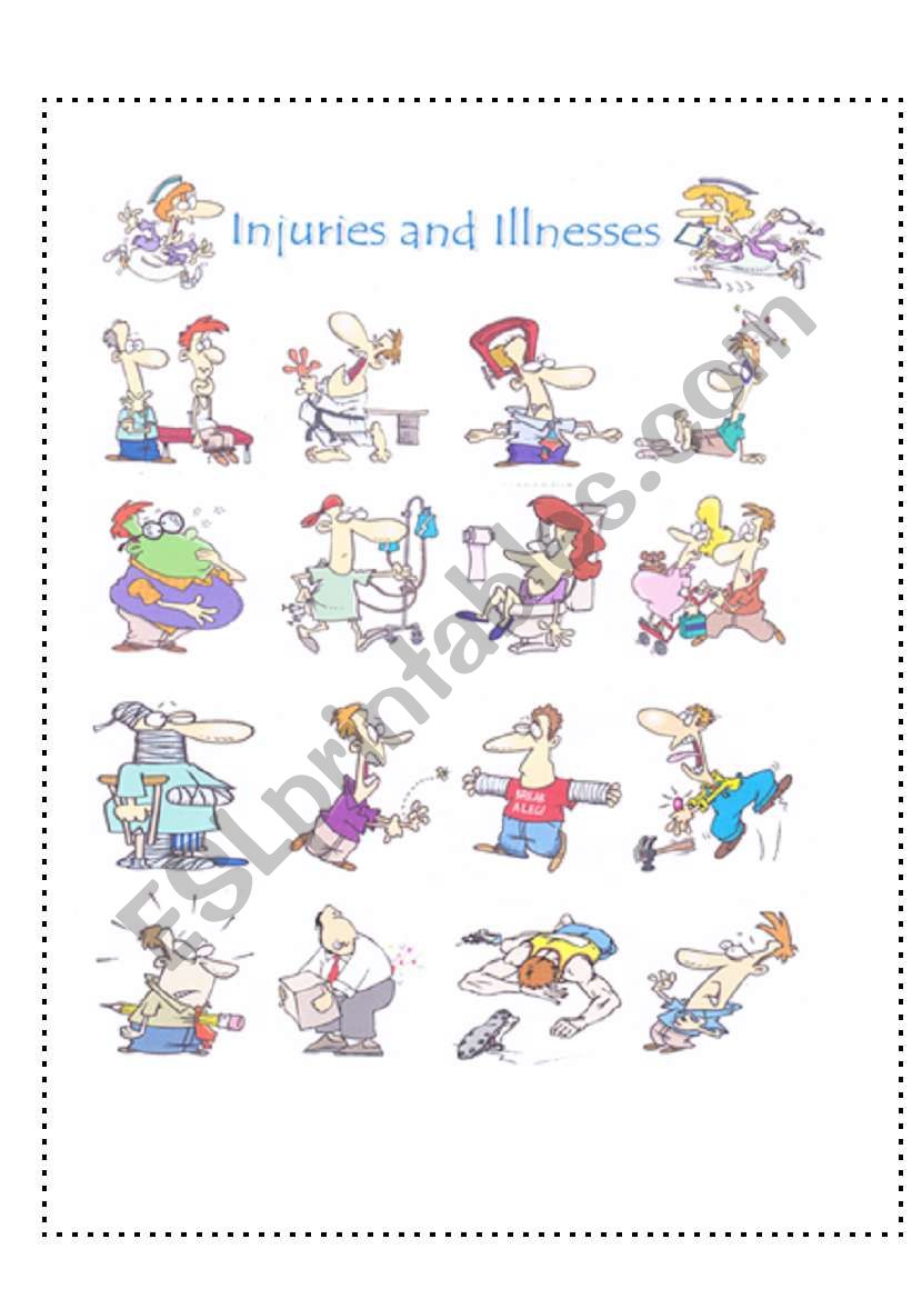 Injury and illness worksheet