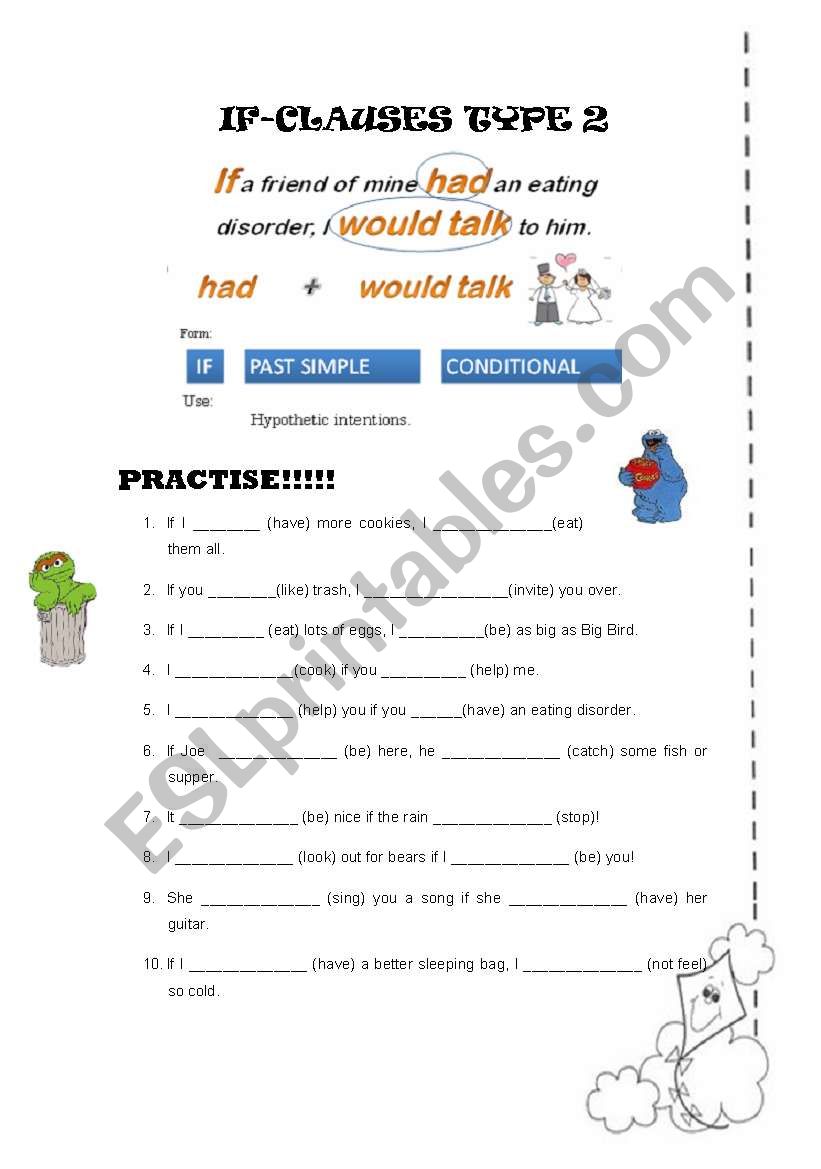 IF-Clauses Type 2 worksheet