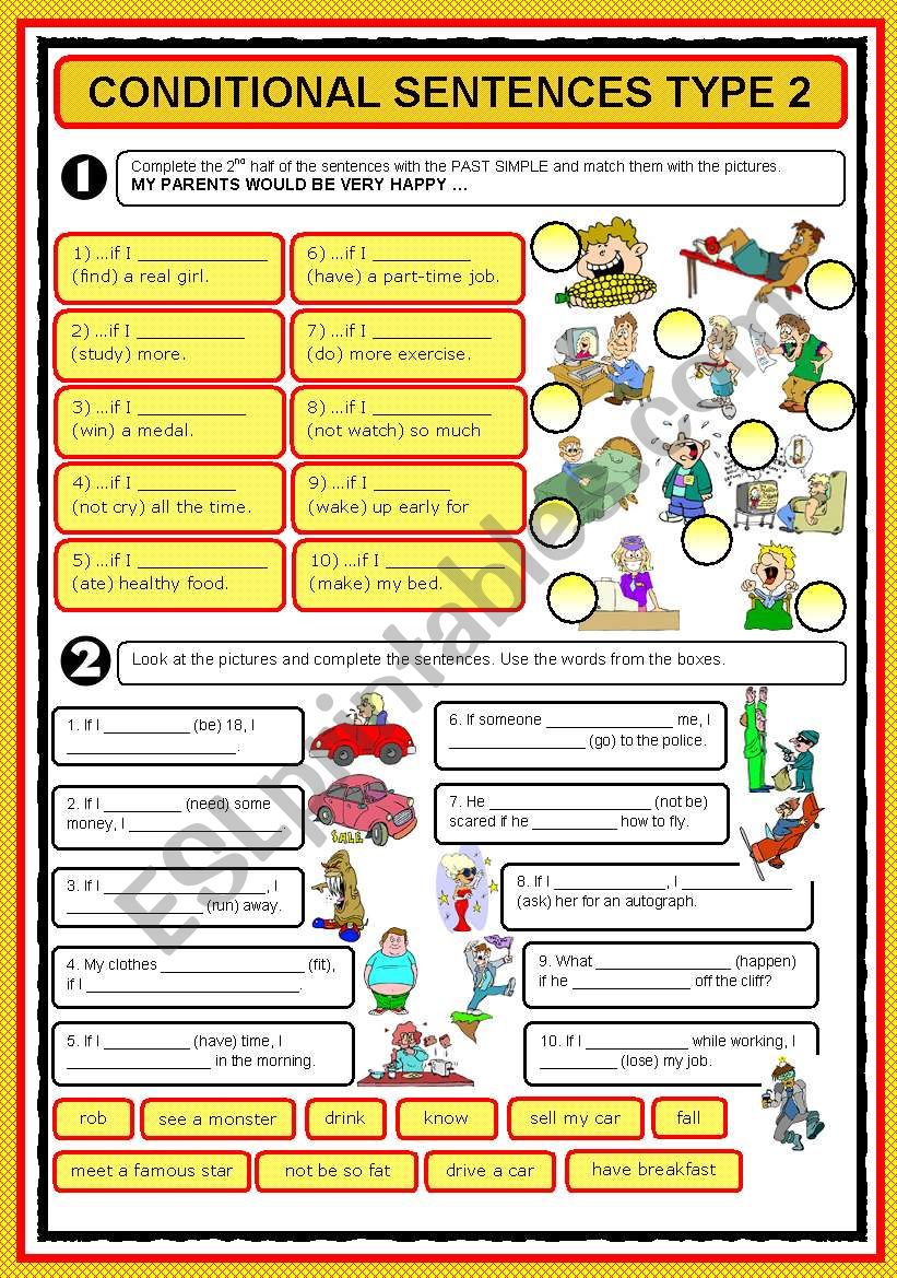 IF-CLAUSES TYPE 2 worksheet