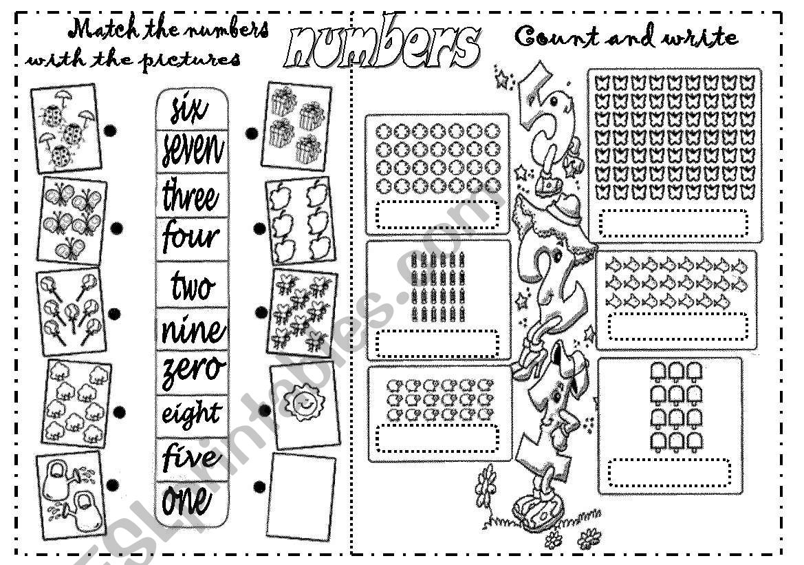 NUMBERS worksheet