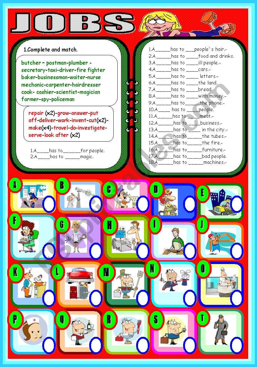 JOBS worksheet