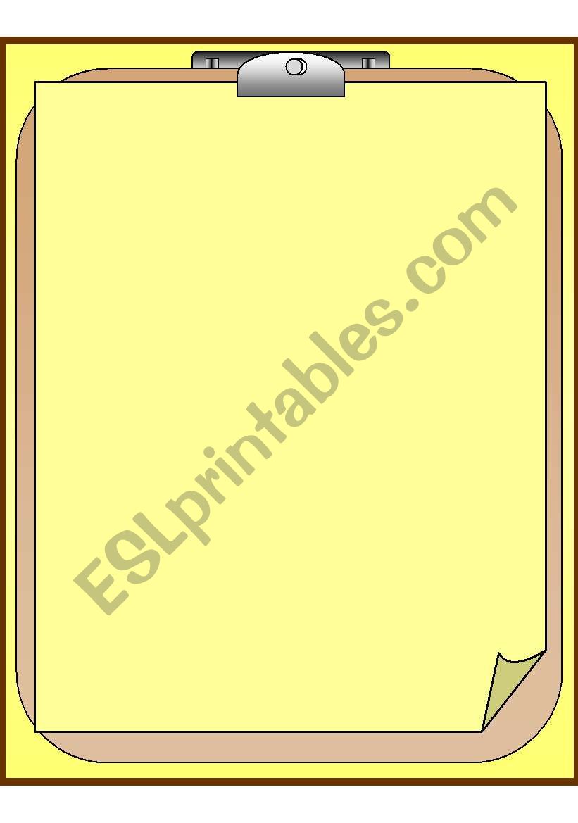Template color and b/w worksheet