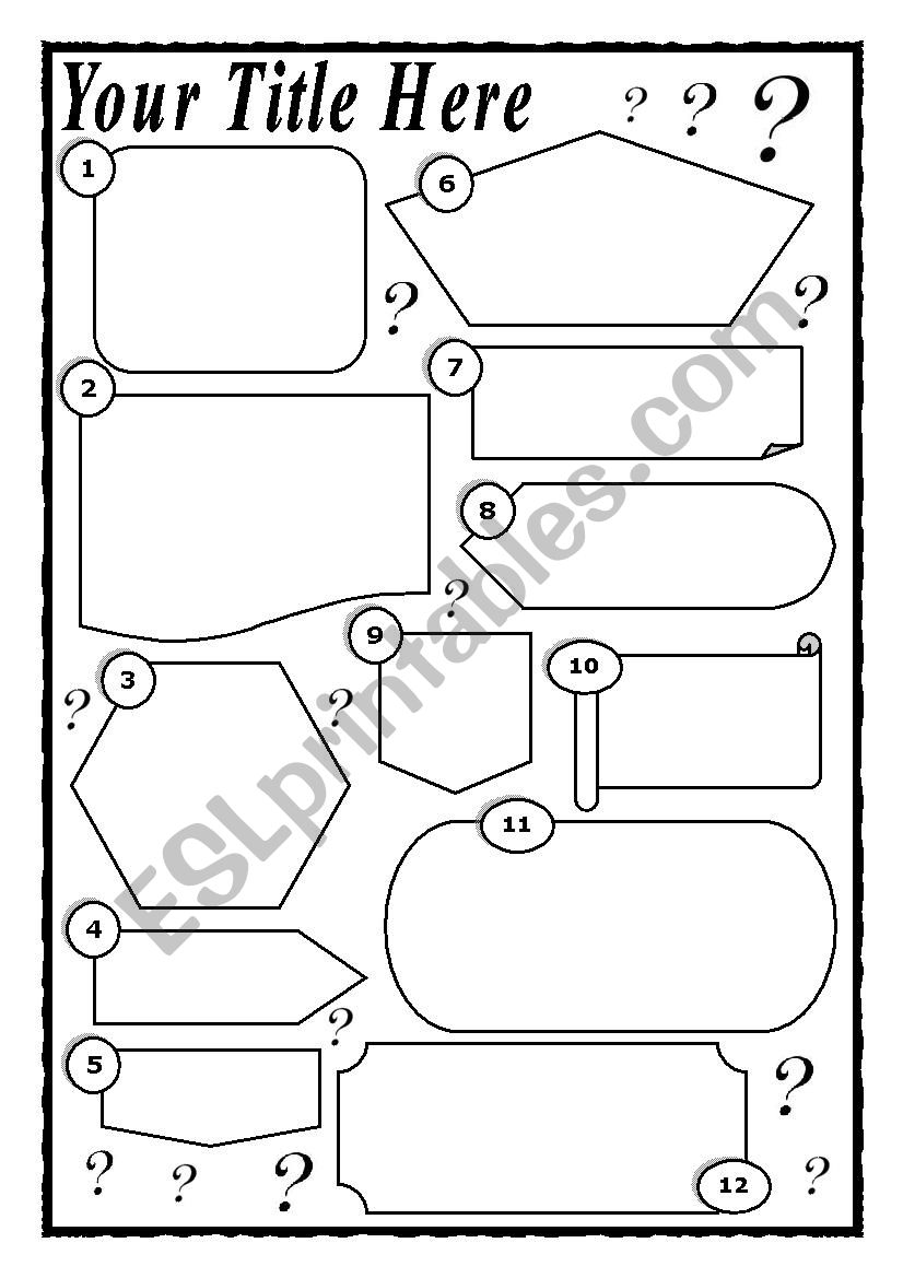 WORKSHEET TEMPLATE worksheet