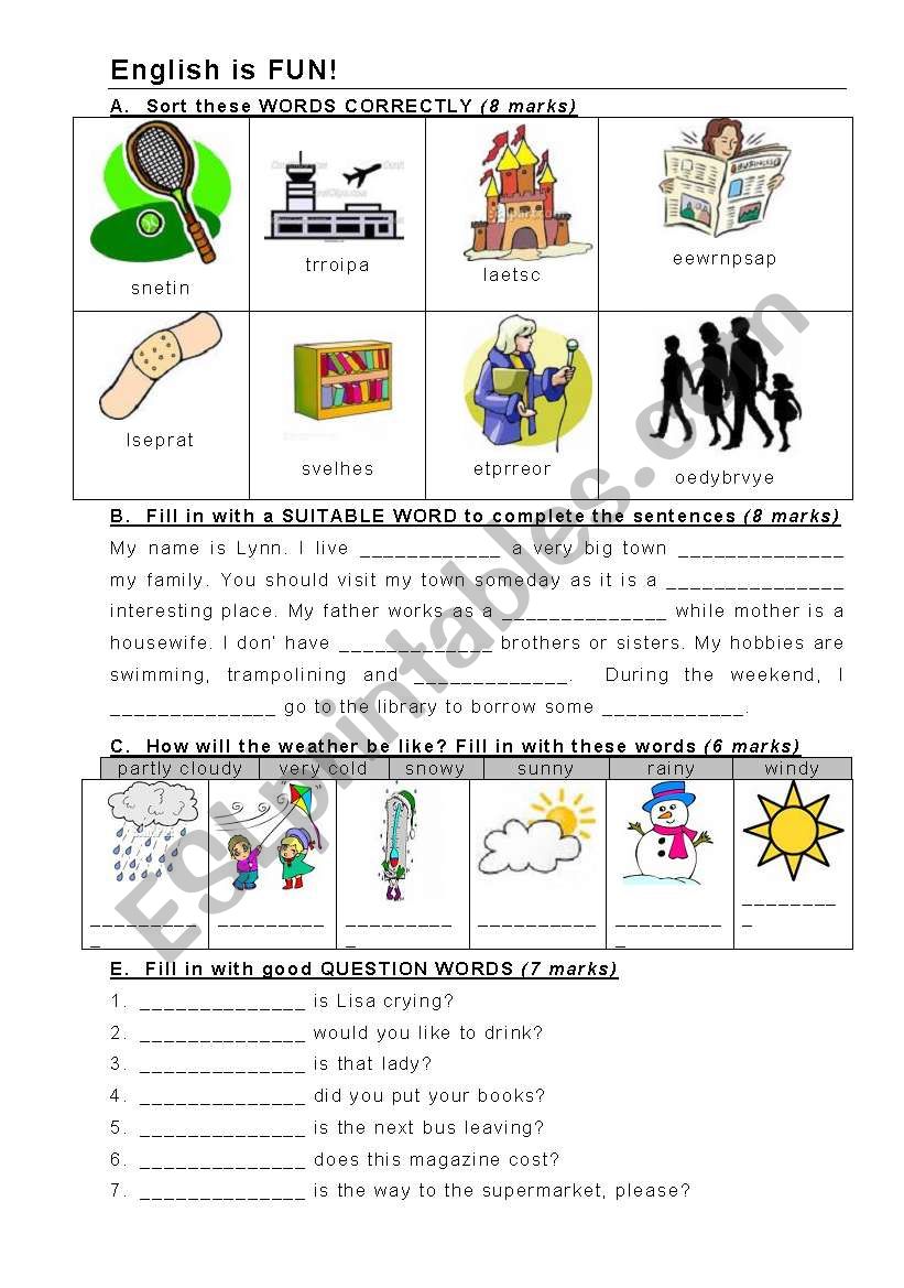 Revision - Grammar Exercises  worksheet