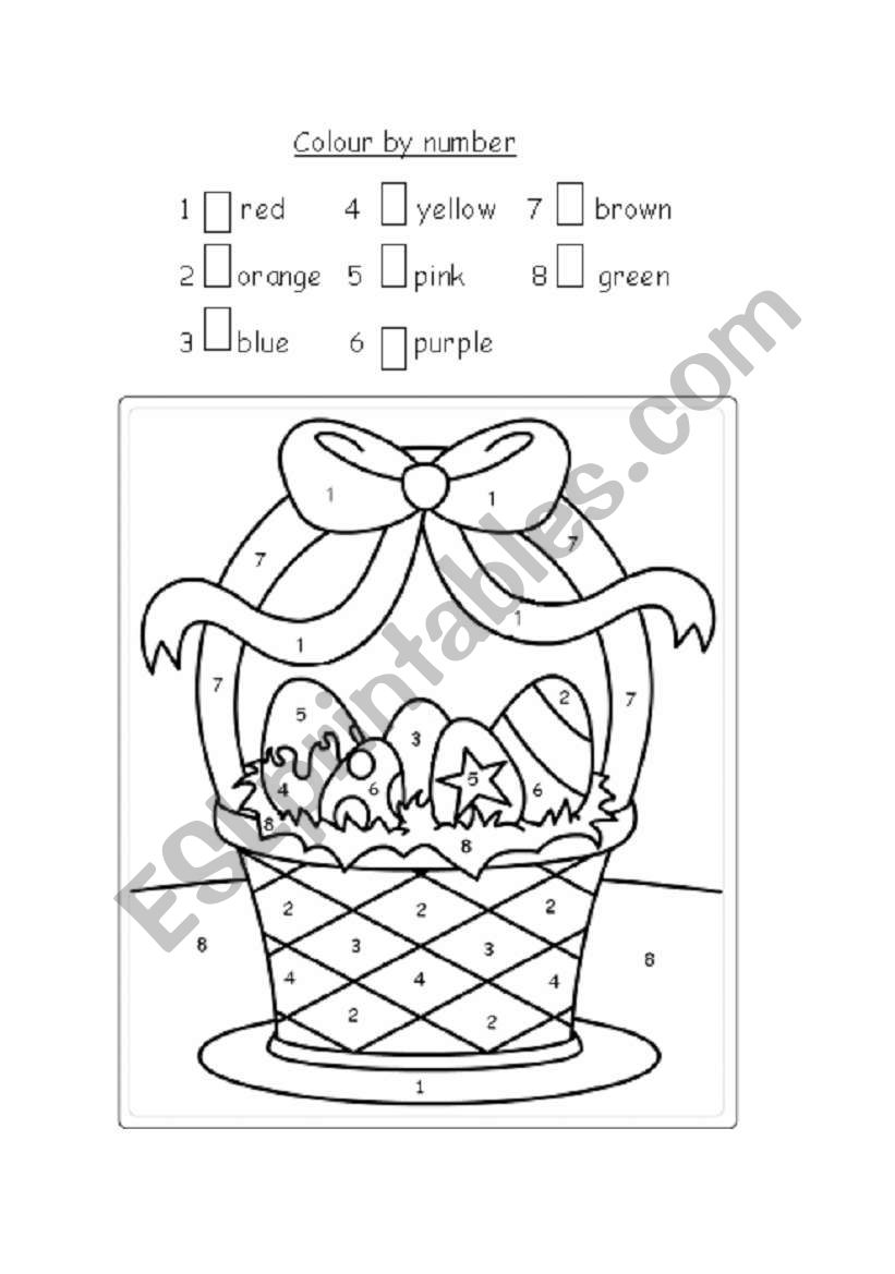 Easter worksheet