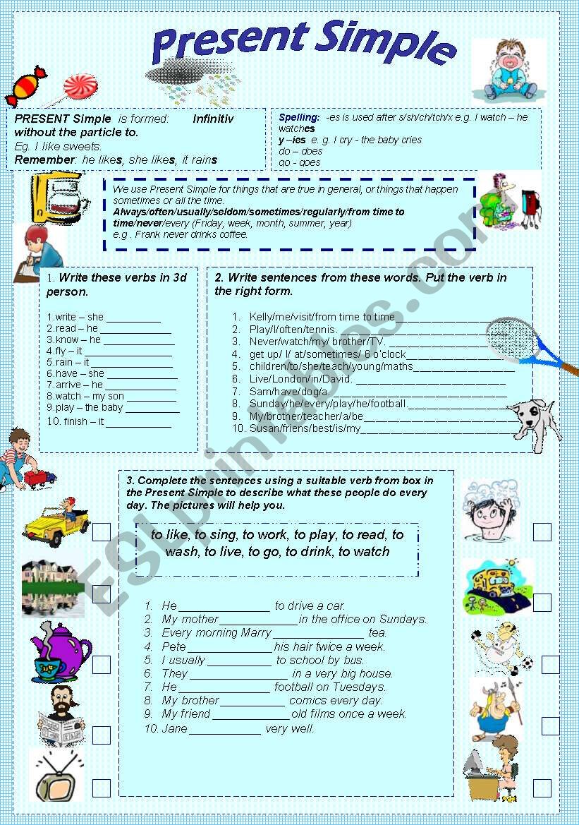 Present Simple worksheet