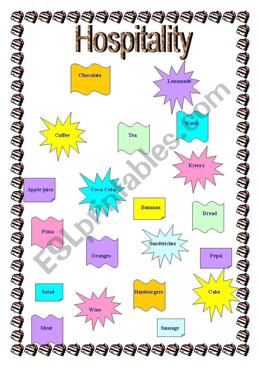 Hospitality worksheet