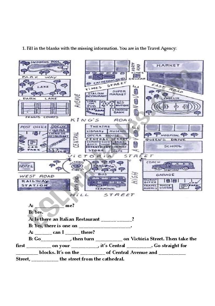 Directions worksheet