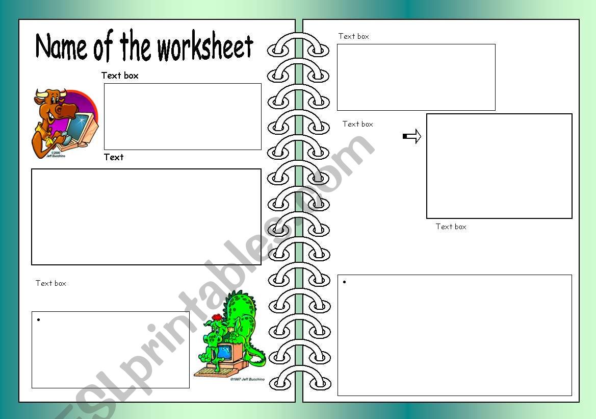 Worksheet Template (Landscape)