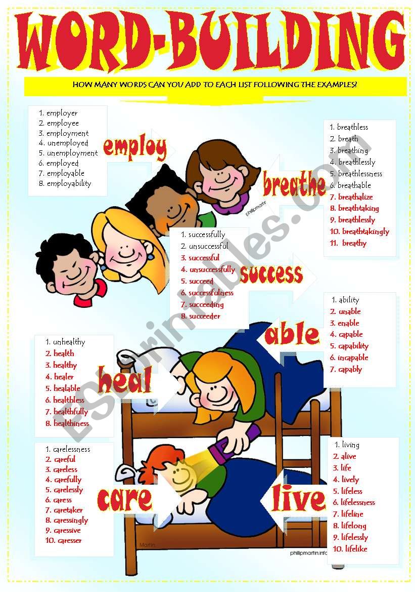 WORD BUILDING worksheet