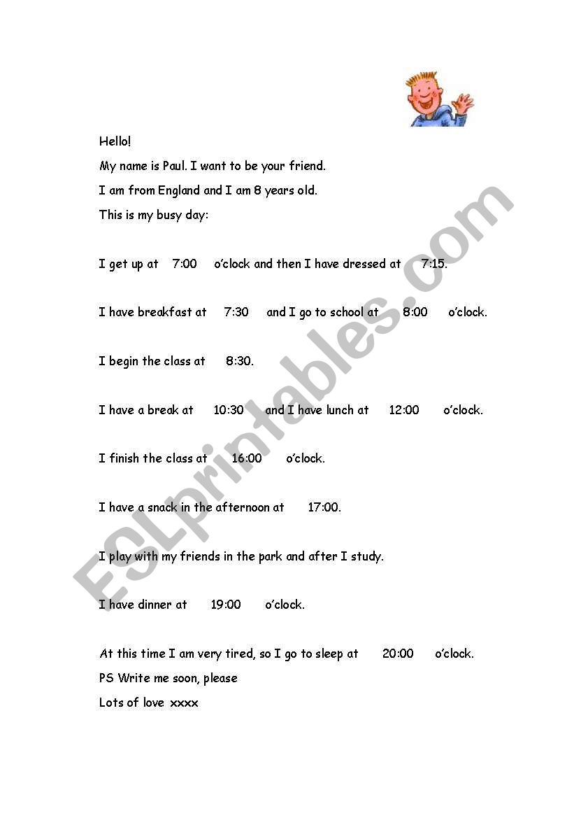 English customs worksheet