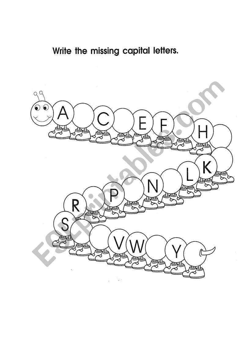 Alphabet Caterpillar worksheet