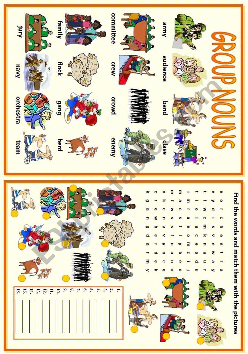 Group Nouns worksheet