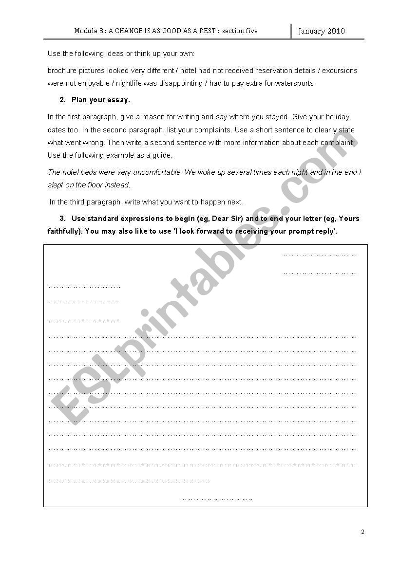 Complaint Letter Example For Bad Product - Letter
