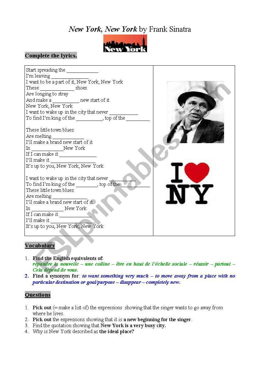 New York New York by Franck Sinatra