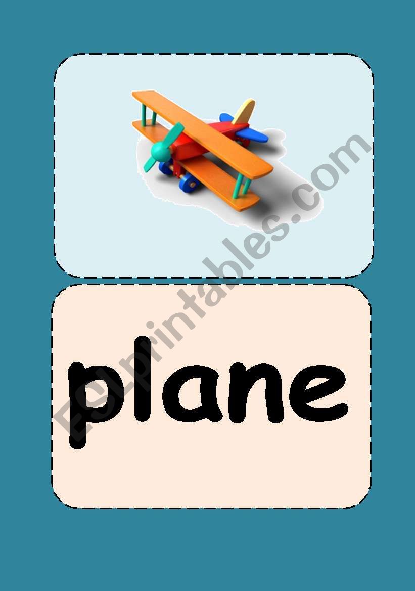 Toy Flashcards (2/3) worksheet