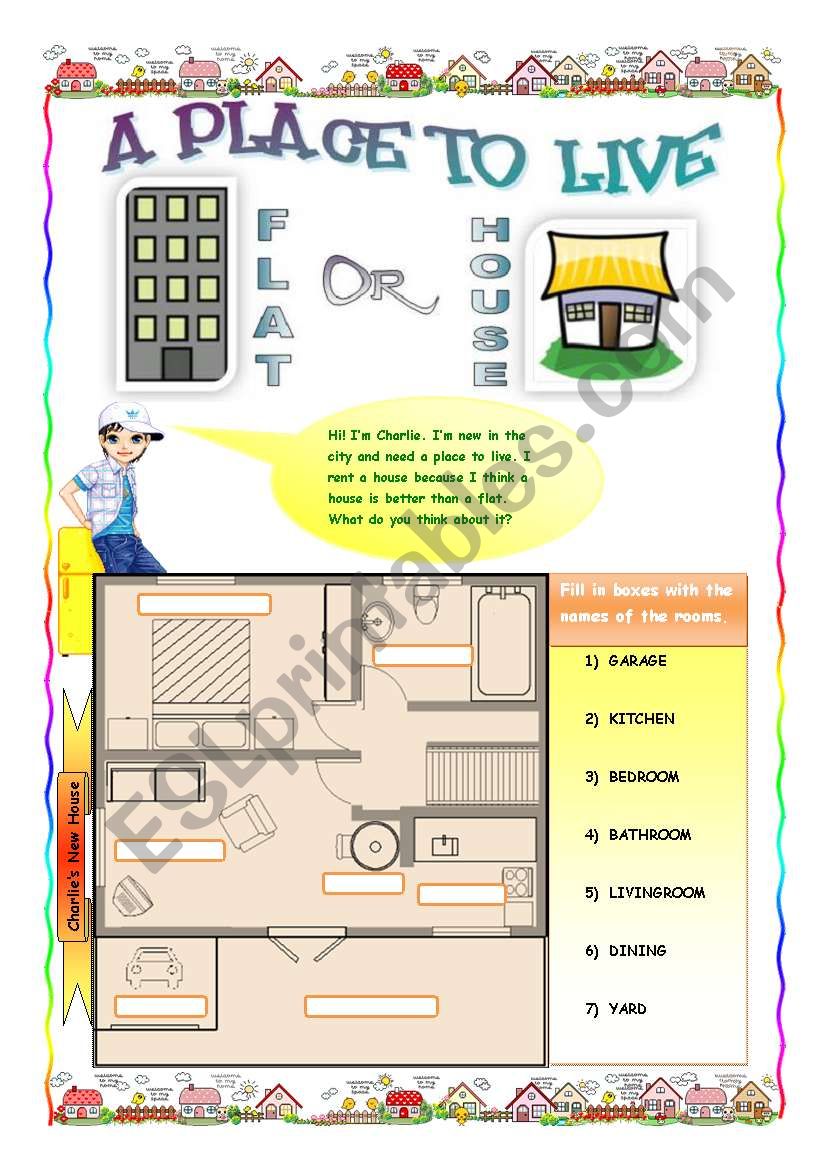 A Place To Live (PART 1) worksheet