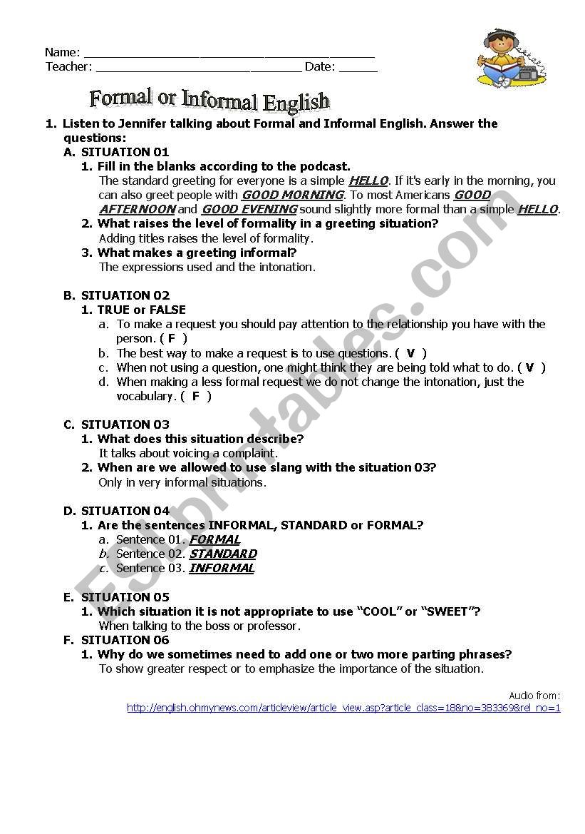 formal-and-informal-english-key-esl-worksheet-by-baby-v