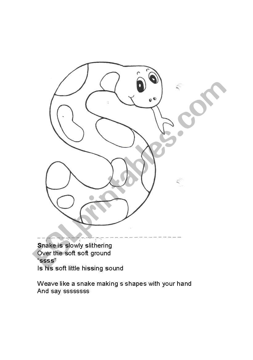 Phonics_S worksheet