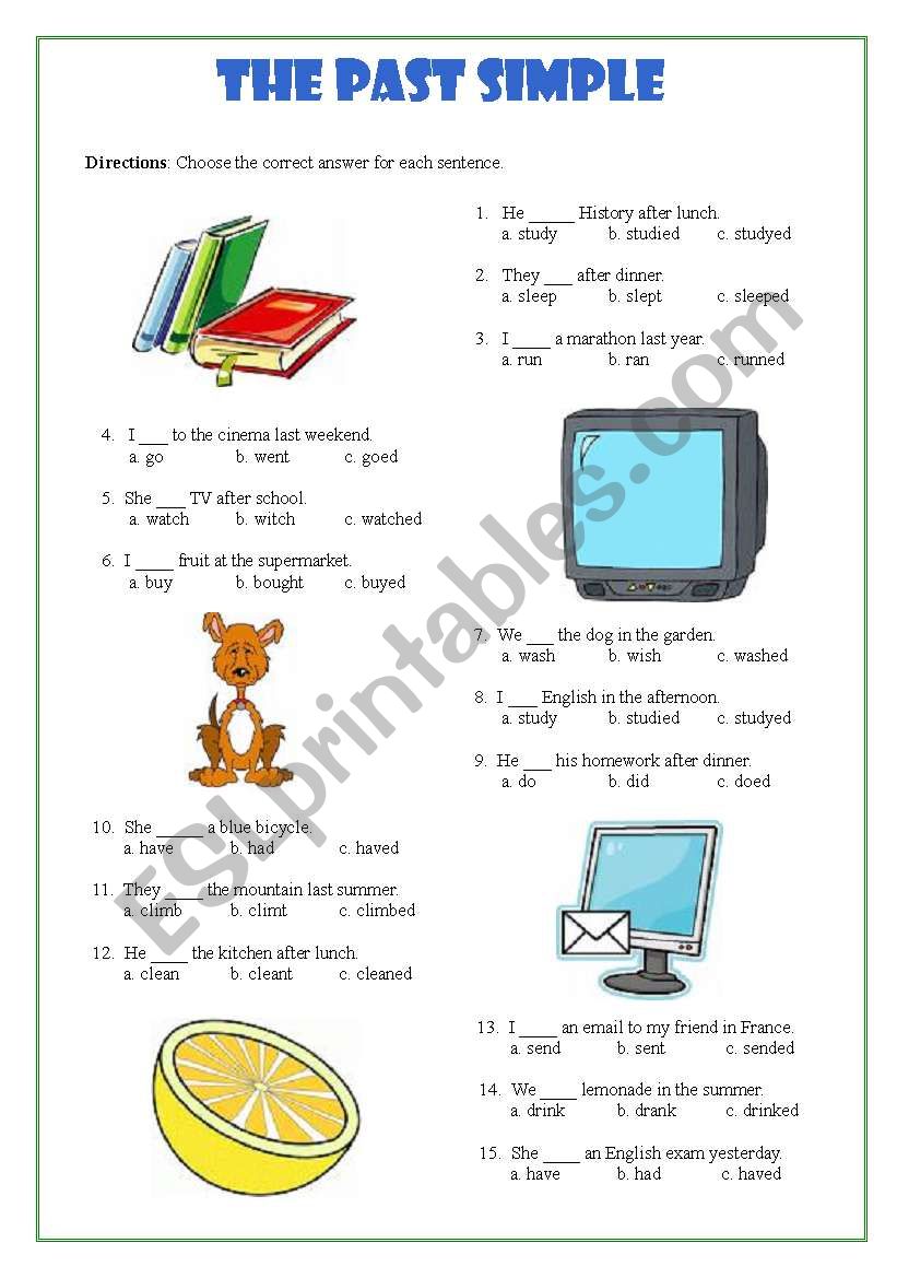 The Past Simple worksheet