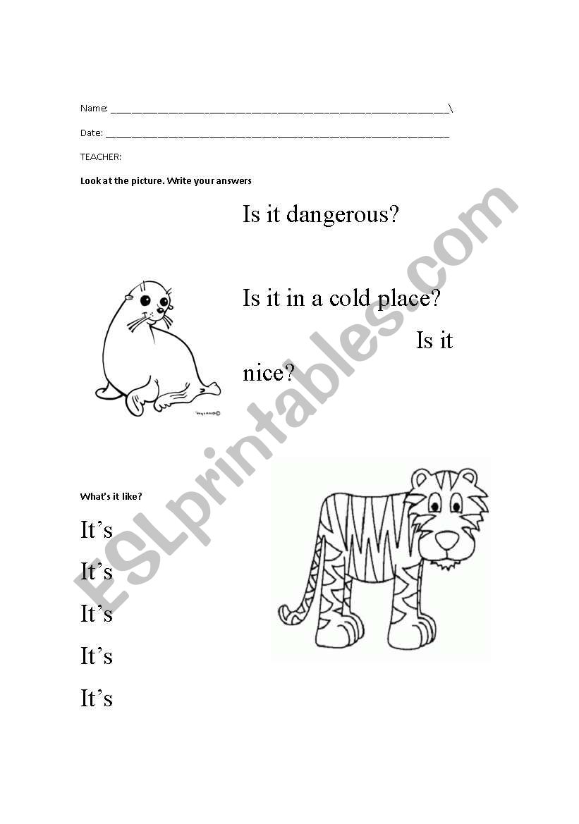 IS IT . . .? worksheet