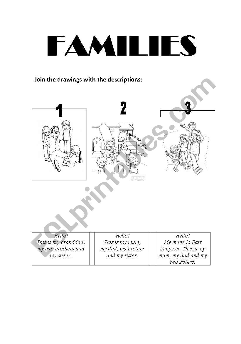 family worksheet