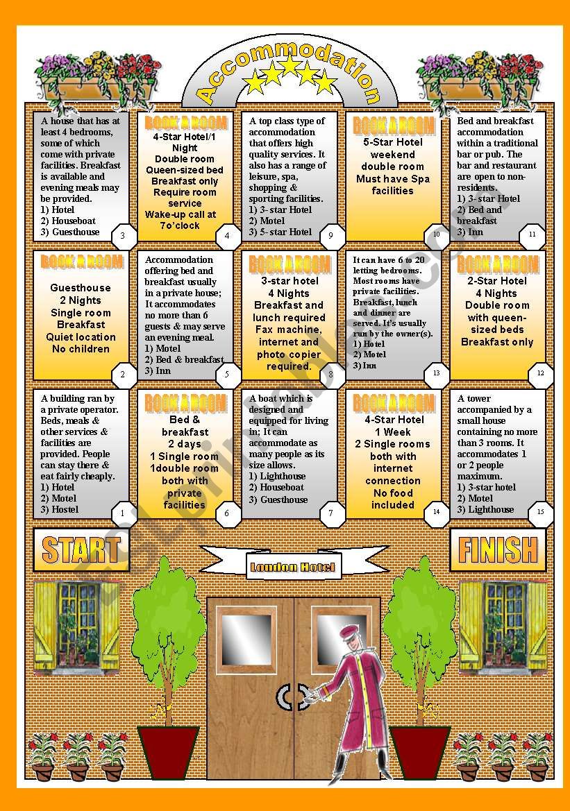 accomodation boardgame (Qs+ conversation)