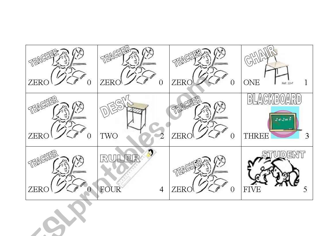 DOMINOES worksheet