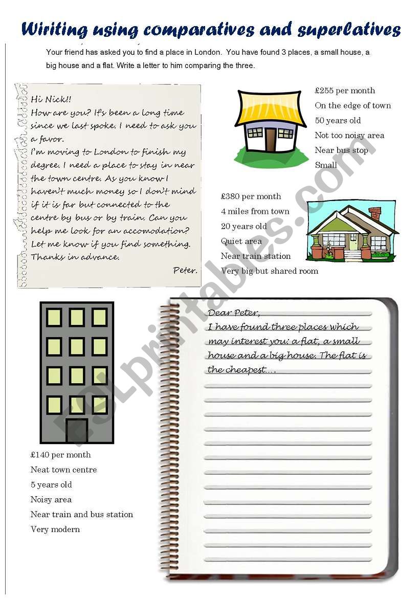 WRITING - comparatives/superlatives