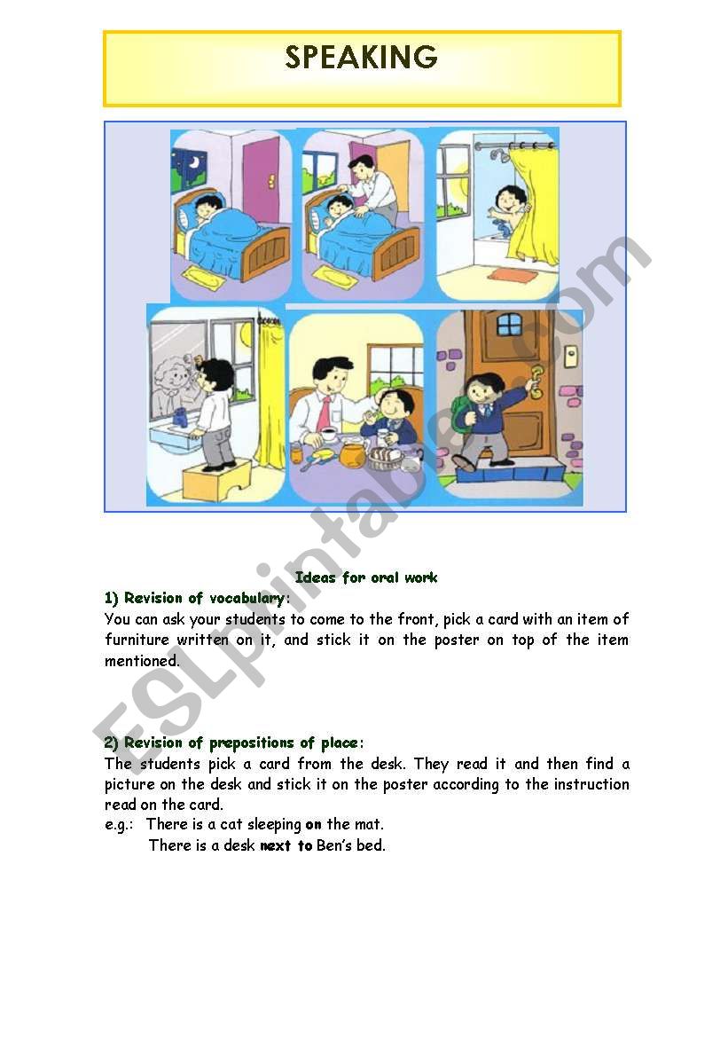 Picture story worksheet