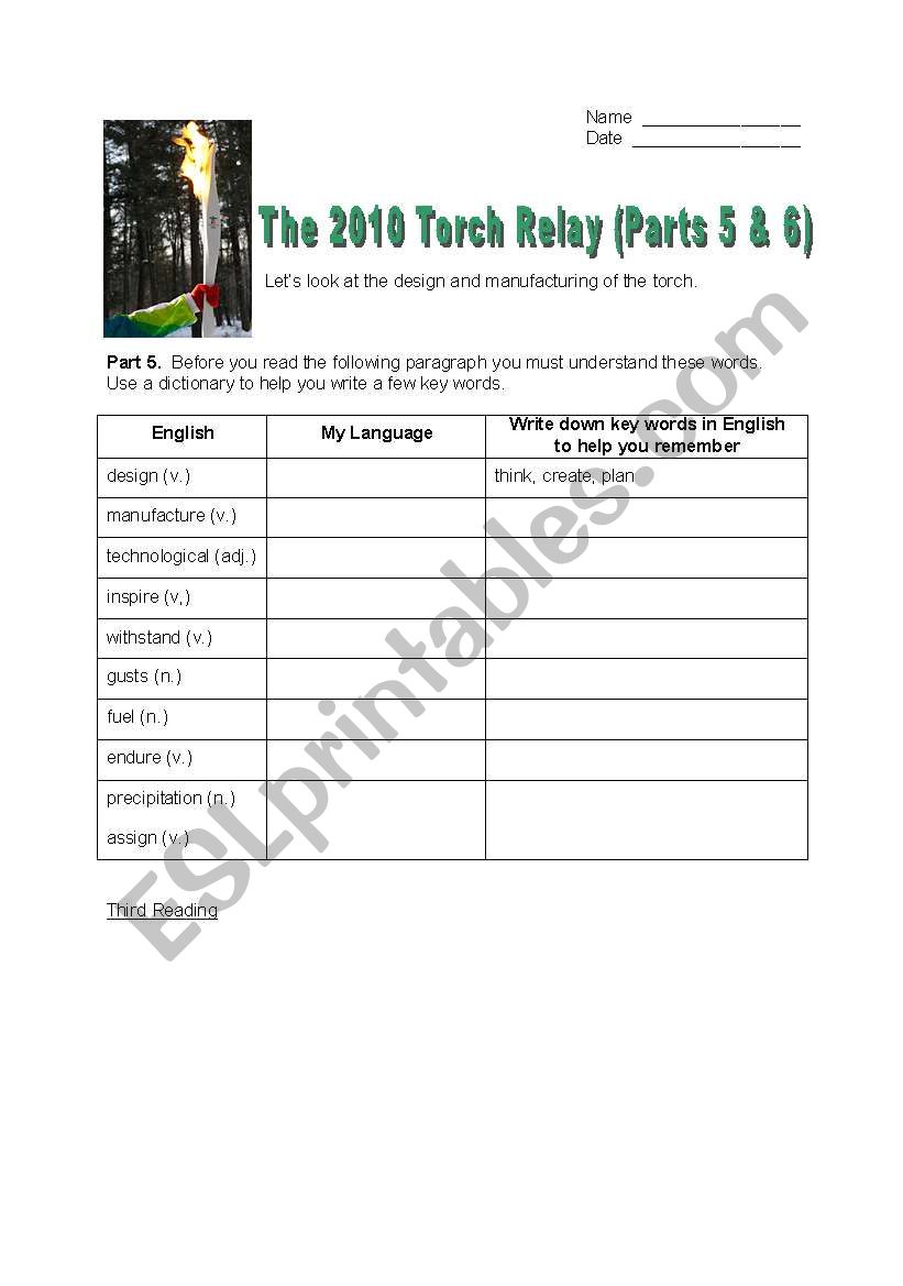 The 2010 Olympic Torch Relay  Parts 5&6 and Key